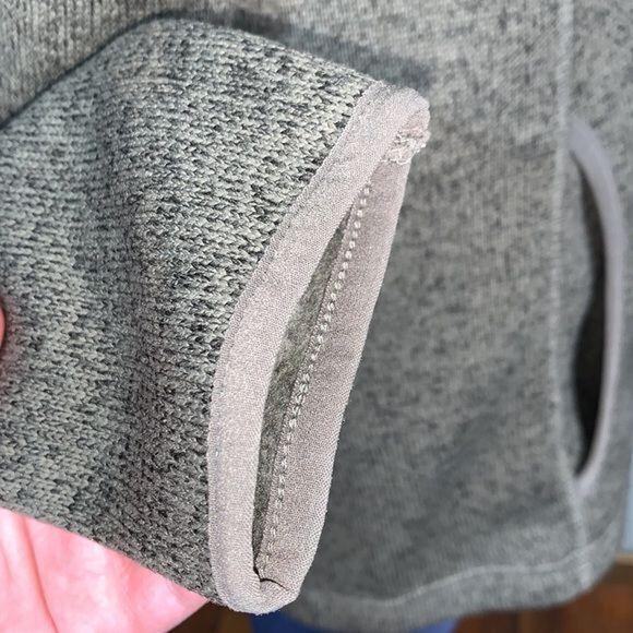 Eddie Bauer Womens Pea Coat Jacket Mid Weight Knit Button Closure Green Medium - Picture 9 of 14